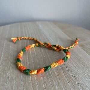 Ollie Bracelet, anklet, trendy, comfortable, tie, embroidery thread, woven, gift